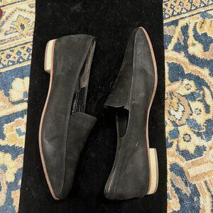 Max Mara Black Suede Loafer Made in Italy Sz. 37 / 6.5